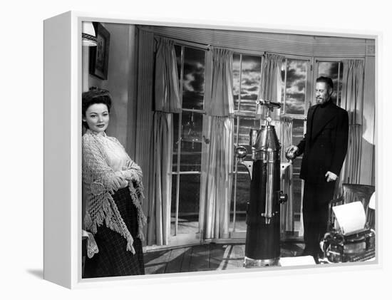 The Ghost and Mrs. Muir, Gene Tierney, Rex Harrison, 1947-null-Framed Stretched Canvas