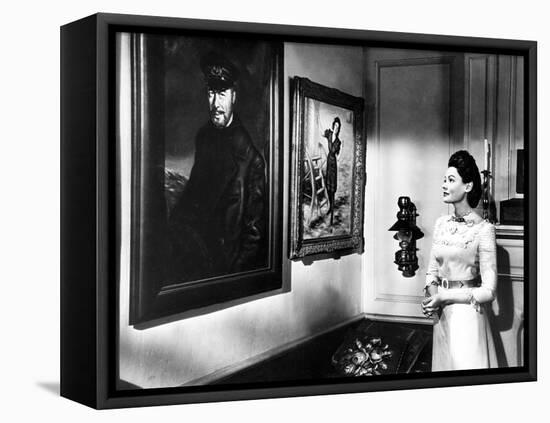 The Ghost and Mrs. Muir, L-R: Rex Harrison, Gene Tierney, 1947-null-Framed Stretched Canvas