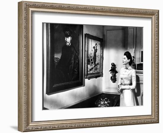 The Ghost and Mrs. Muir, L-R: Rex Harrison, Gene Tierney, 1947-null-Framed Premium Photographic Print