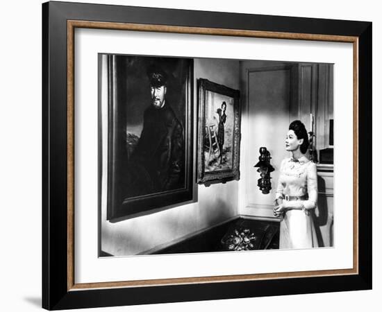 The Ghost and Mrs. Muir, L-R: Rex Harrison, Gene Tierney, 1947-null-Framed Premium Photographic Print