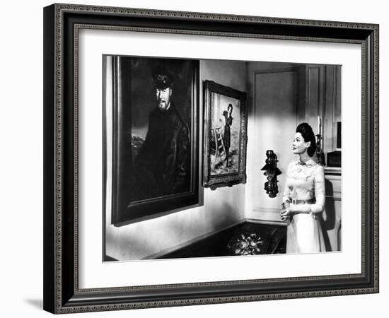 The Ghost and Mrs. Muir, L-R: Rex Harrison, Gene Tierney, 1947-null-Framed Premium Photographic Print