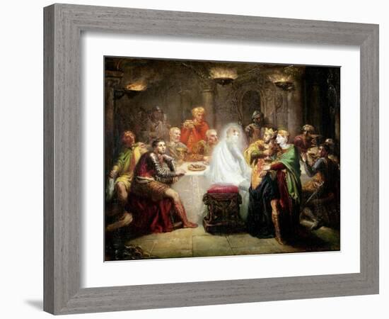 The Ghost of Banquo-Theodore Chasseriau-Framed Giclee Print