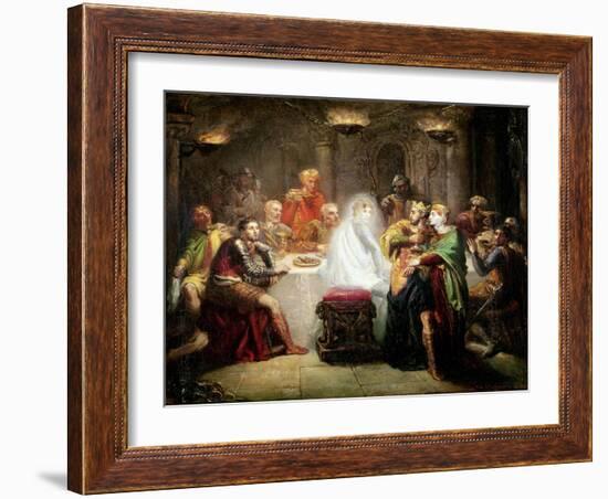 The Ghost of Banquo-Theodore Chasseriau-Framed Giclee Print