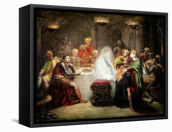 The Ghost of Banquo-Theodore Chasseriau-Framed Premier Image Canvas