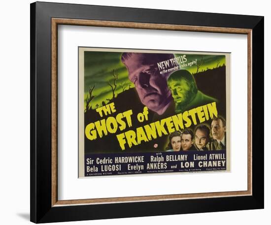 The Ghost of Frankenstein, 1942-null-Framed Art Print