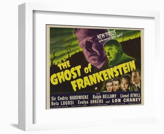 The Ghost of Frankenstein, 1942-null-Framed Art Print