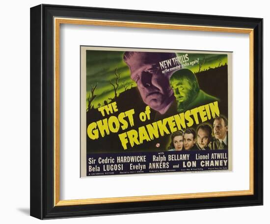 The Ghost of Frankenstein, 1942-null-Framed Art Print