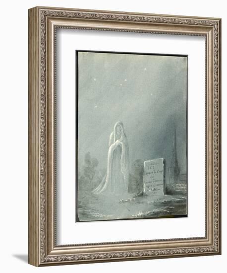 The Ghost of Louise Dunois Who Died Aged 18 Haunts the Cemetery Where She is Buried-null-Framed Art Print