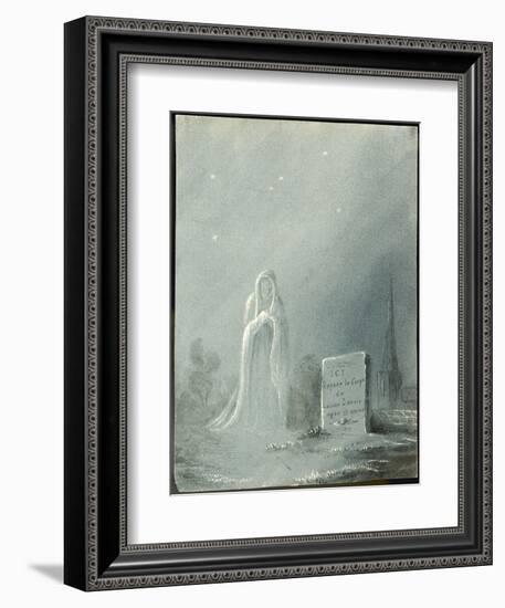 The Ghost of Louise Dunois Who Died Aged 18 Haunts the Cemetery Where She is Buried-null-Framed Art Print