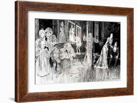 The Ghosts-Charles Dana Gibson-Framed Art Print