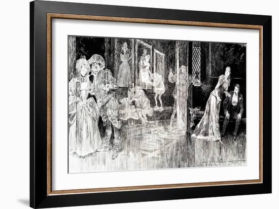 The Ghosts-Charles Dana Gibson-Framed Art Print