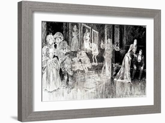 The Ghosts-Charles Dana Gibson-Framed Premium Giclee Print