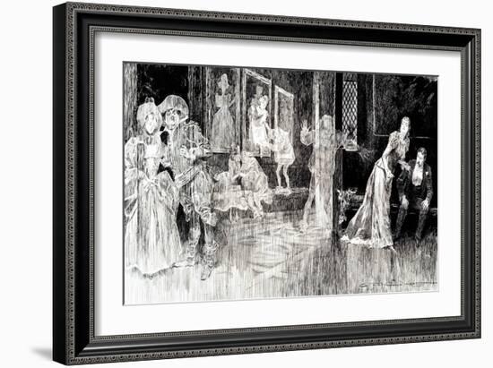 The Ghosts-Charles Dana Gibson-Framed Premium Giclee Print