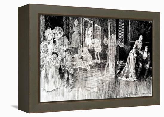 The Ghosts-Charles Dana Gibson-Framed Stretched Canvas