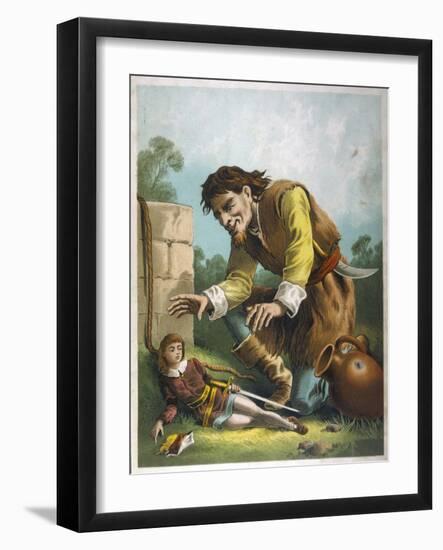 The Giant and Jack-null-Framed Art Print