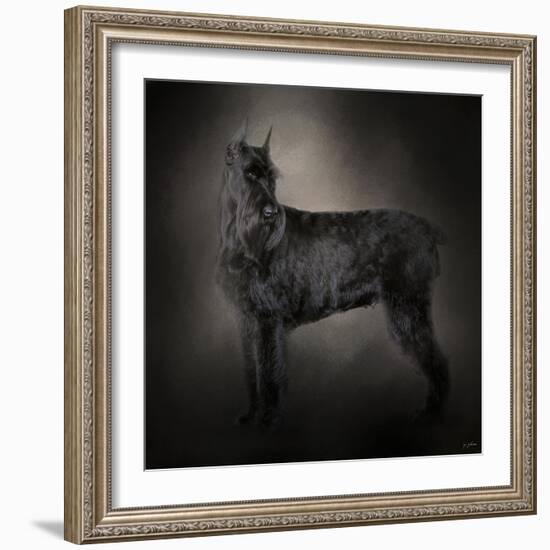 The Giant Black Schnauzer-Jai Johnson-Framed Giclee Print