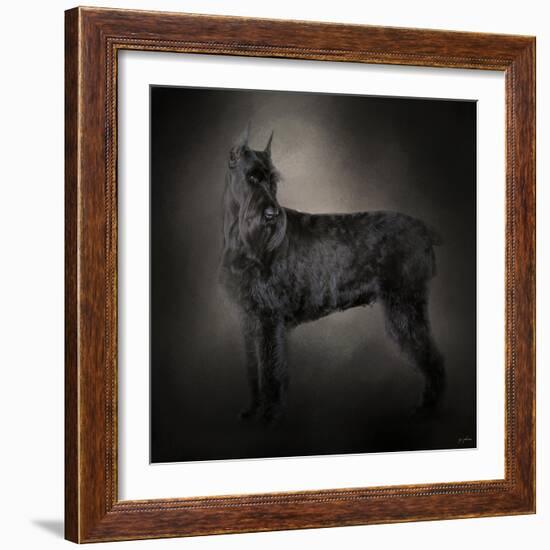 The Giant Black Schnauzer-Jai Johnson-Framed Giclee Print