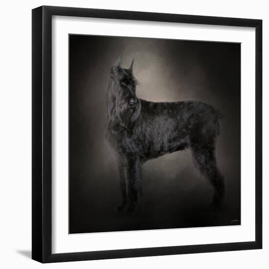 The Giant Black Schnauzer-Jai Johnson-Framed Giclee Print