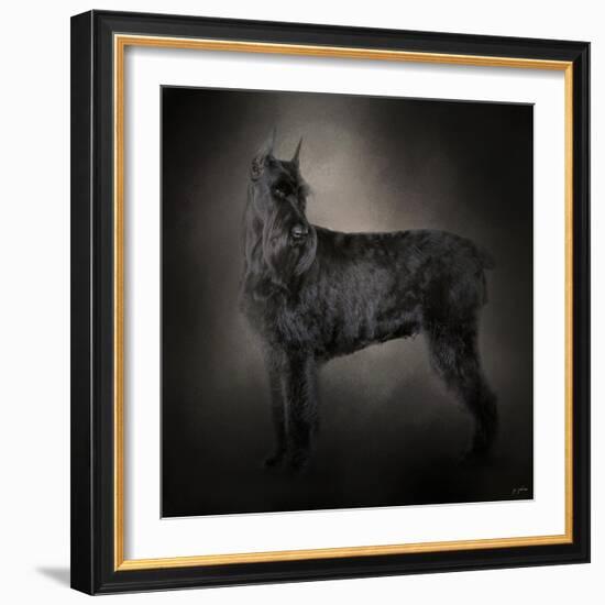 The Giant Black Schnauzer-Jai Johnson-Framed Giclee Print