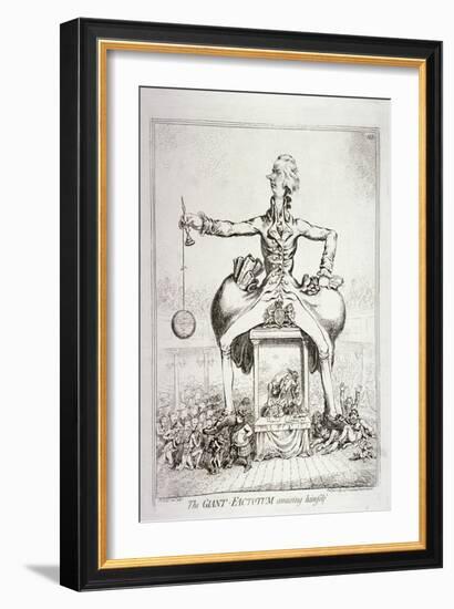 The Giant-Factotum Amusing Himself - William Pitt, 1797-James Gillray-Framed Giclee Print