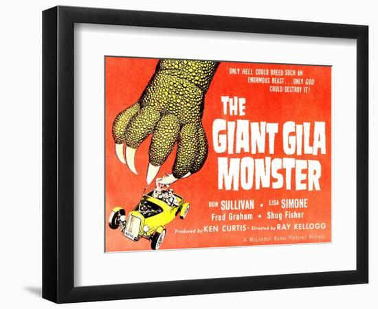 The Giant Gila Monster, 1959-null-Framed Premium Giclee Print