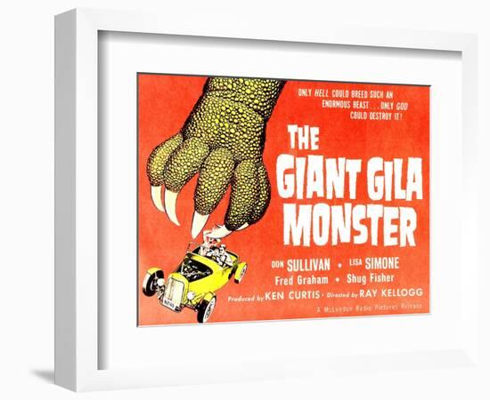 The Giant Gila Monster, 1959-null-Framed Premium Giclee Print