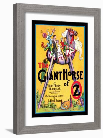 The Giant Horse of Oz-John R. Neill-Framed Art Print