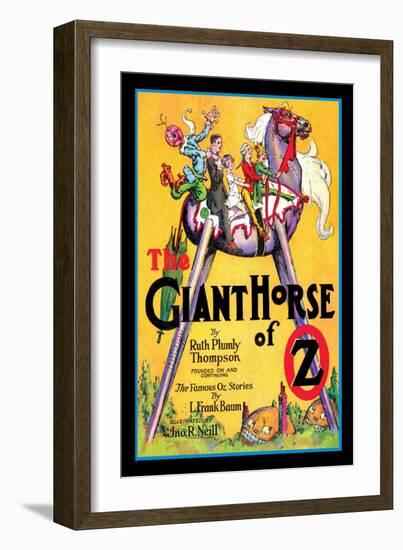 The Giant Horse of Oz-John R. Neill-Framed Art Print