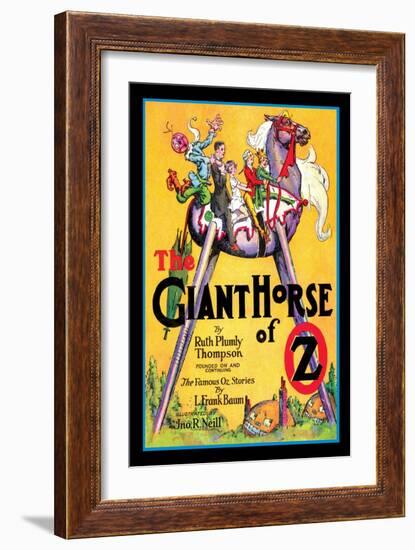 The Giant Horse of Oz-John R. Neill-Framed Art Print