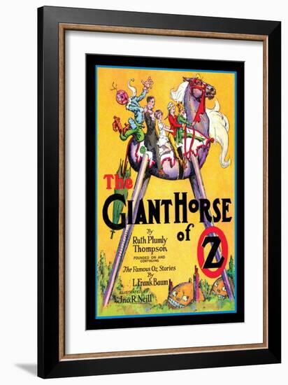 The Giant Horse of Oz-John R. Neill-Framed Art Print