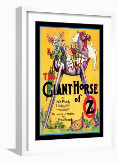 The Giant Horse of Oz-John R. Neill-Framed Art Print