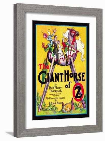 The Giant Horse of Oz-John R. Neill-Framed Art Print