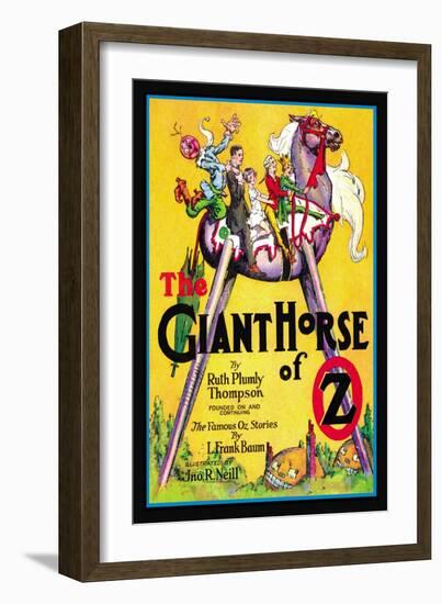 The Giant Horse of Oz-John R. Neill-Framed Art Print