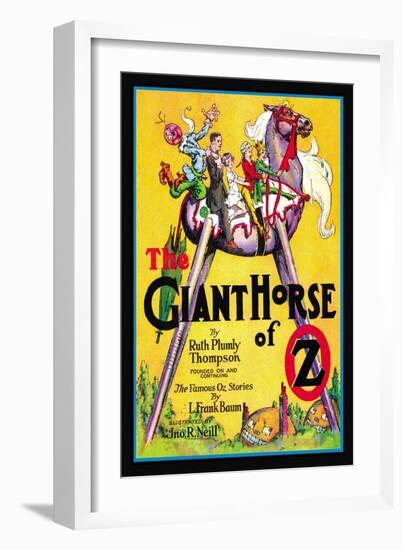 The Giant Horse of Oz-John R. Neill-Framed Art Print