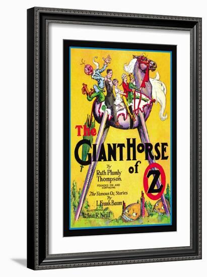 The Giant Horse of Oz-John R. Neill-Framed Art Print