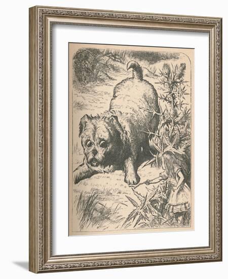 'The Giant Puppy', 1889-John Tenniel-Framed Giclee Print