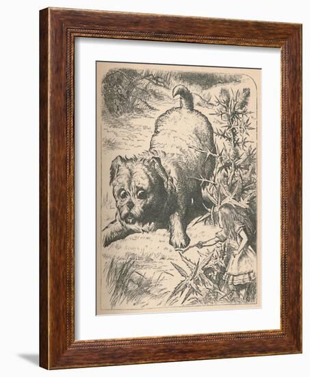 'The Giant Puppy', 1889-John Tenniel-Framed Giclee Print