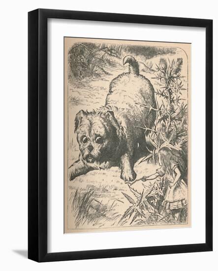 'The Giant Puppy', 1889-John Tenniel-Framed Giclee Print