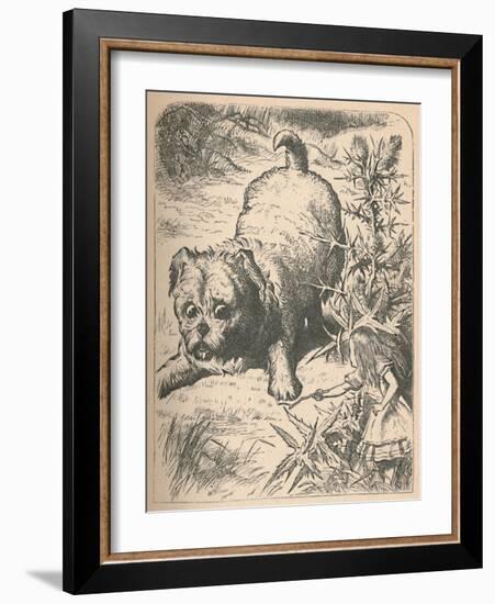 'The Giant Puppy', 1889-John Tenniel-Framed Giclee Print