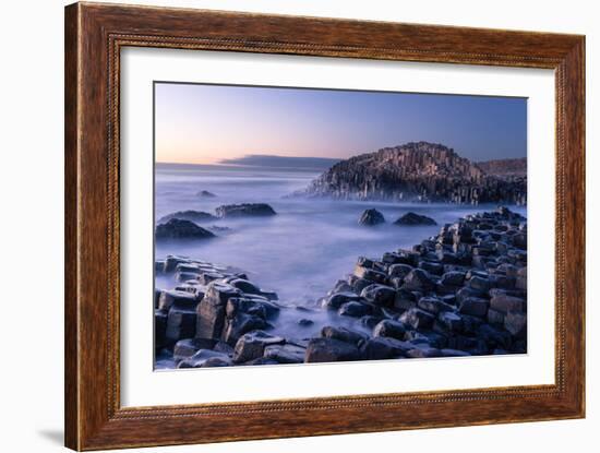 The Giant's Causeway rises out of the Atlantic, Northern Ireland-Logan Brown-Framed Photographic Print