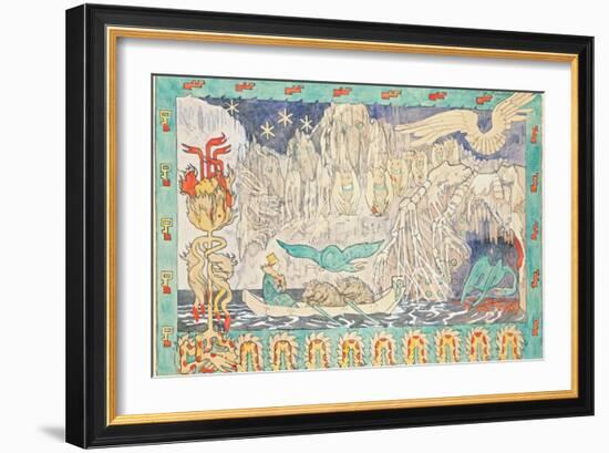 The Giant's Lair-Gerhard Munthe-Framed Giclee Print