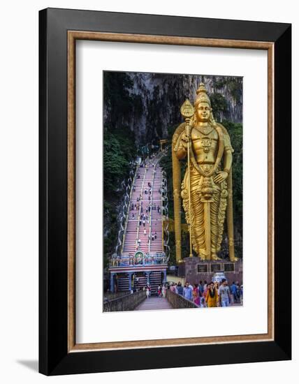 The Giant Statue to the Hindu Lord Murugan at the Entrance to the Batu Caves, Gomback, Selangor-Sean Cooper-Framed Photographic Print