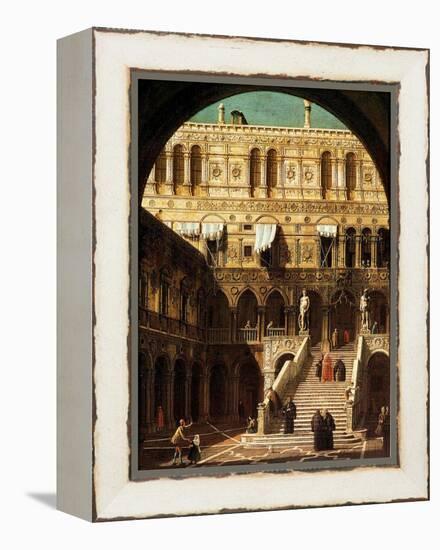 The Giants' Steps, Venice, 1765-Canaletto-Framed Premier Image Canvas