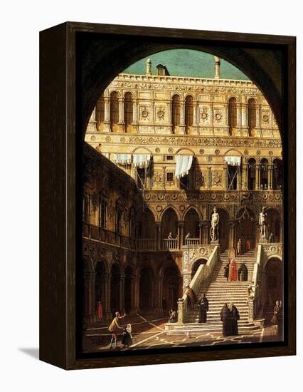 The Giants' Steps, Venice, 1765-Canaletto-Framed Premier Image Canvas
