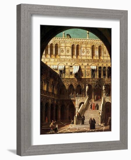 The Giants' Steps, Venice, 1765-Canaletto-Framed Giclee Print