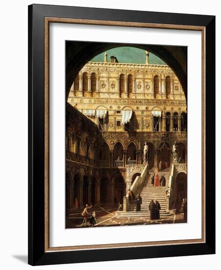 The Giants' Steps, Venice, 1765-Canaletto-Framed Giclee Print