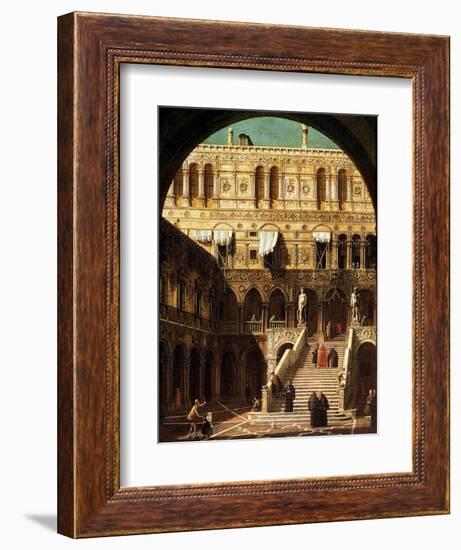 The Giants' Steps, Venice, 1765-Canaletto-Framed Giclee Print