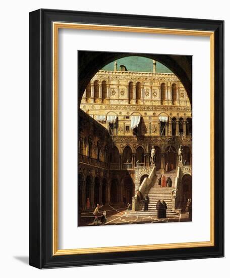 The Giants' Steps, Venice, 1765-Canaletto-Framed Giclee Print