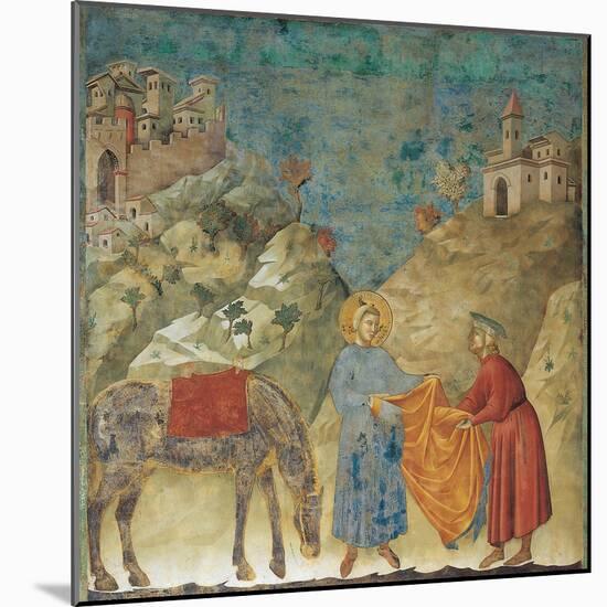 The Gift of the Mantle-Giotto di Bondone-Mounted Giclee Print