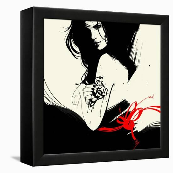 The Gift-Manuel Rebollo-Framed Stretched Canvas